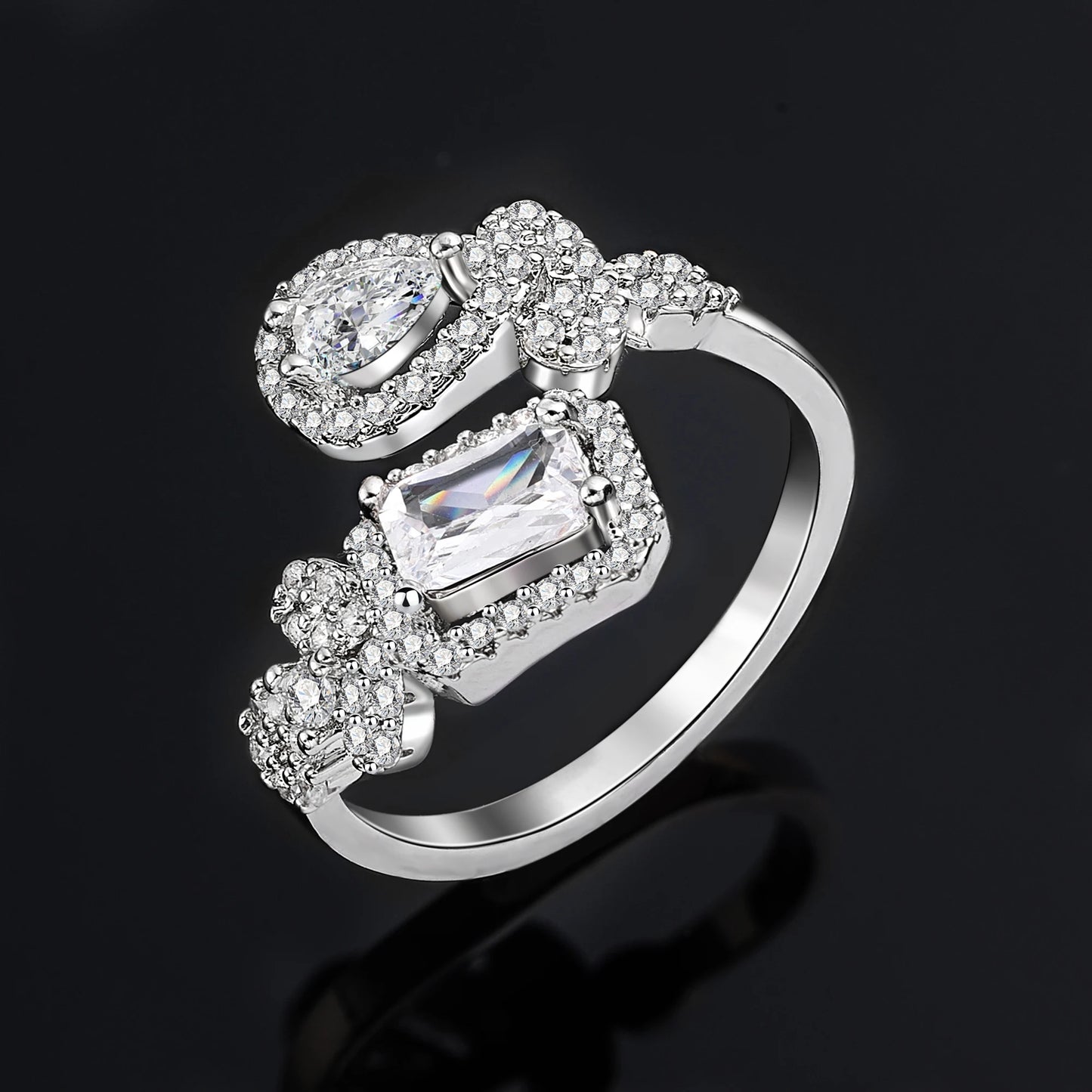 Zirconia Luxury Dubai Nigeria CZ Crystal Luxury Wedding Jewelry Sets