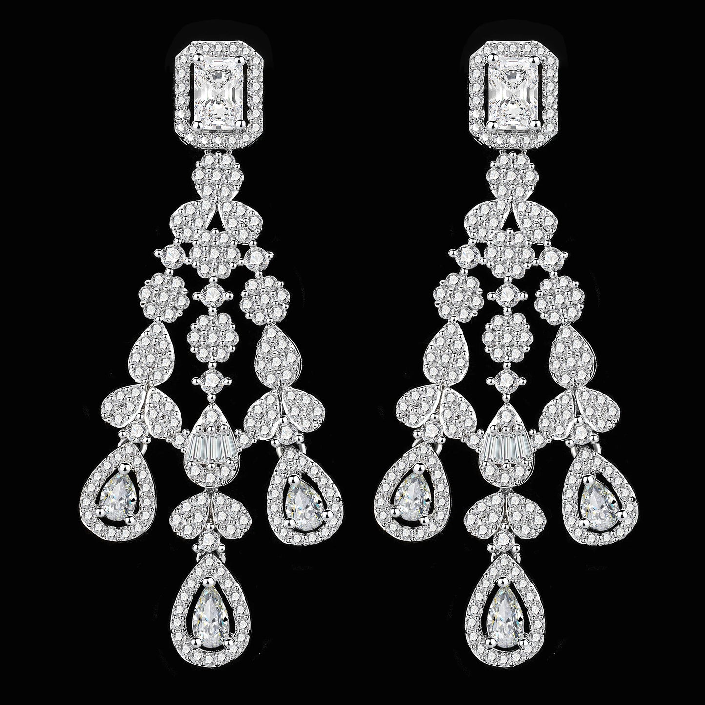 Zirconia Luxury Dubai Nigeria CZ Crystal Luxury Wedding Jewelry Sets