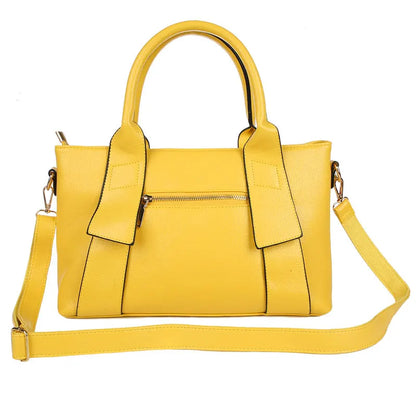 Women Yellow Tote Bag PU Leather Blue Hand Bag Black Famous Brand  Luxury Designer Bolsa Feminine