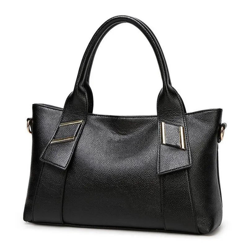 Women Yellow Tote Bag PU Leather Blue Hand Bag Black Famous Brand  Luxury Designer Bolsa Feminine