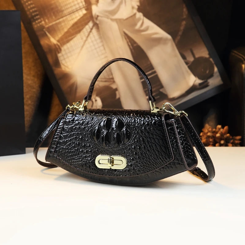 Luxury Designer New High Quality Saddle Leather Bag for Women's