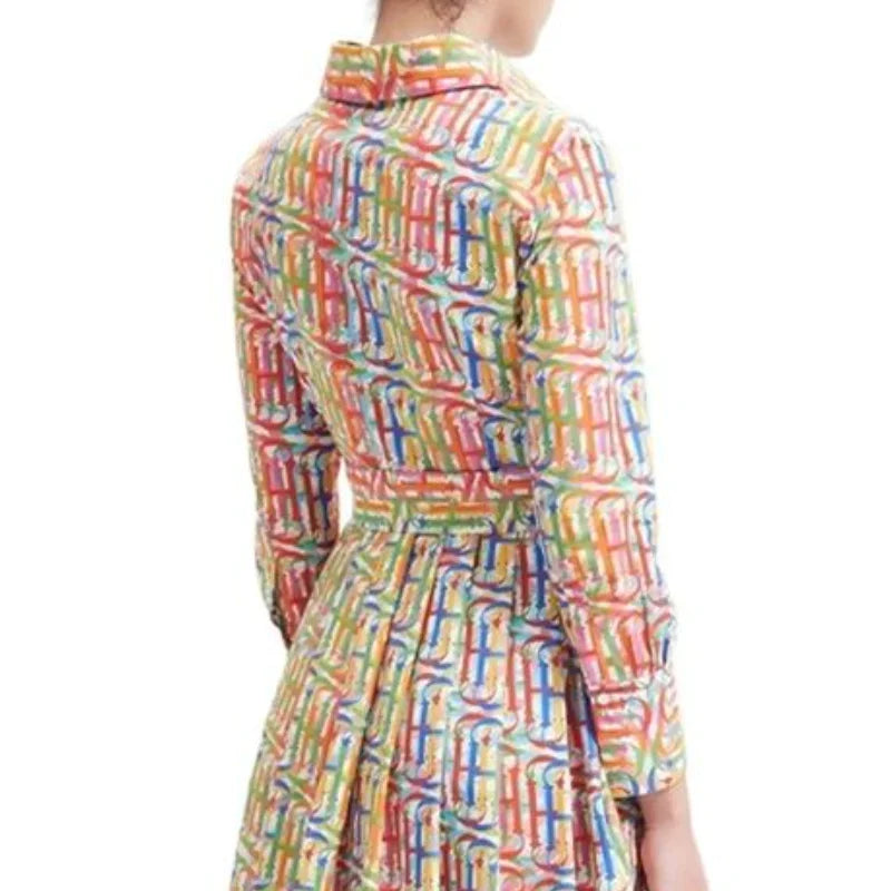 Women's Dresses Simple Style A-line Shirt Dresses Unique Pattern Designs Fashionable Versatile Letters Printing