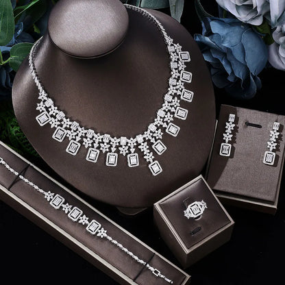 Zircon 4 Pcs Luxury Complete jewelry set