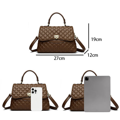 New Retro Fashion Luxury Crossbody High Quality Soft Leather Female Handbag