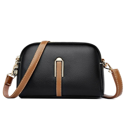 100% Genuine Leather Cowhide Flap Luxury Shoulder Crossbody Bags For Women