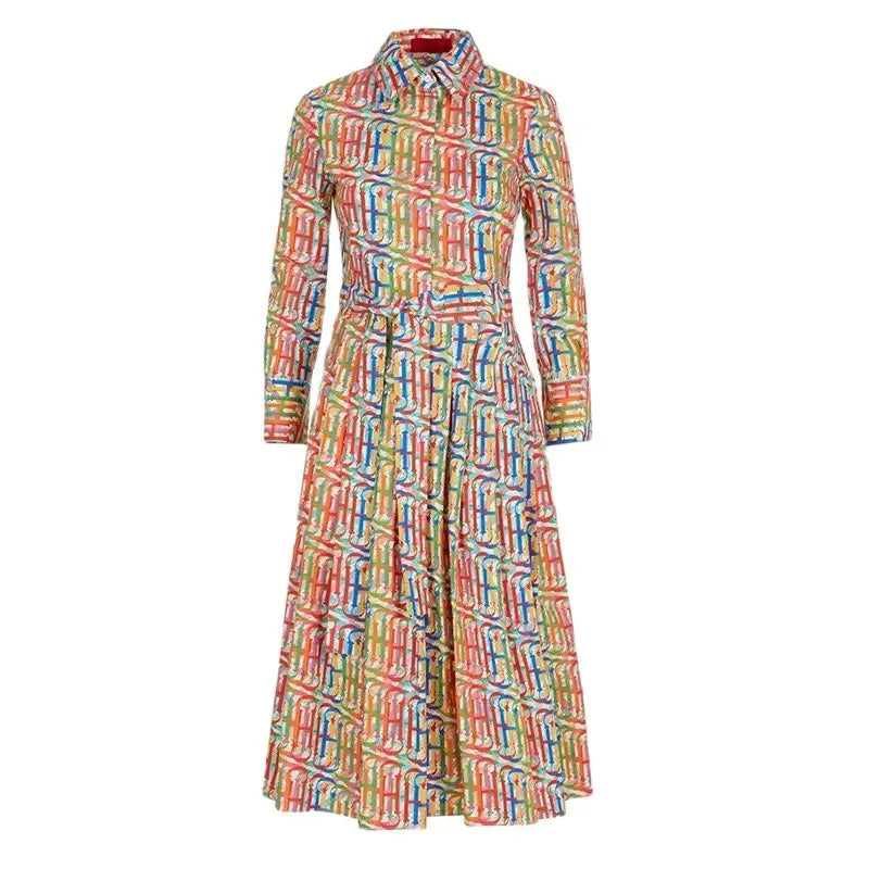 Women's Dresses Simple Style A-line Shirt Dresses Unique Pattern Designs Fashionable Versatile Letters Printing