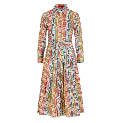 Women's Dresses Simple Style A-line Shirt Dresses Unique Pattern Designs Fashionable Versatile Letters Printing