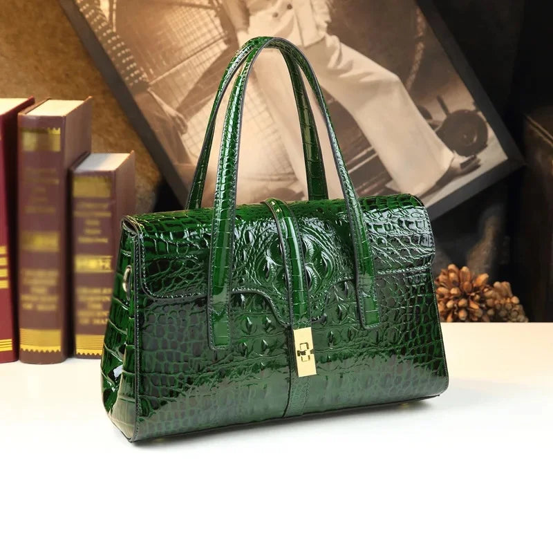 Authentic Genuine Leather High End Luxury Brand Handbag for Women's