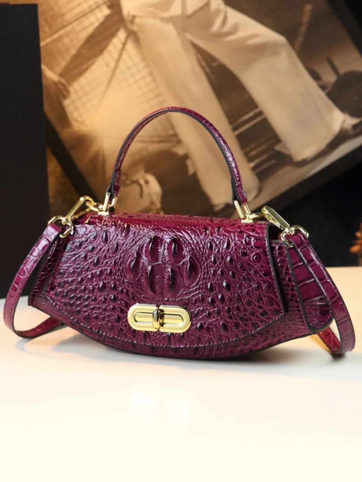 Luxury Designer New High Quality Saddle Leather Bag for Women's