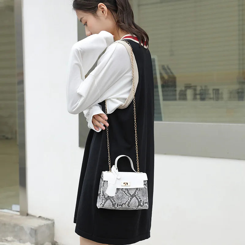 Fashion Chain Small Square Bag New Popular Handbag Simple Mini Shoulder Messenger Bag Trend Casual Crossbody Bags