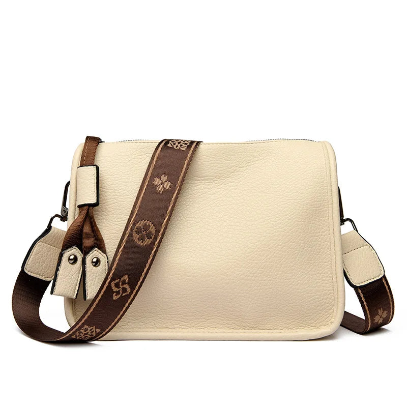 High Quality Genuine Leather  Luxury Soft Cowhide Ladies Shoulder Crossbody Bags