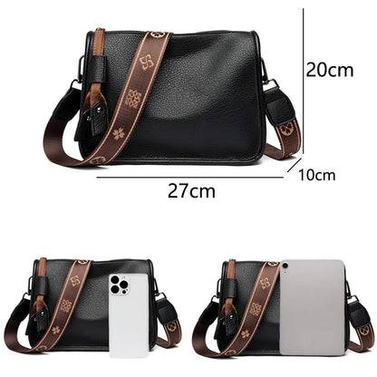 High Quality Genuine Leather  Luxury Soft Cowhide Ladies Shoulder Crossbody Bags