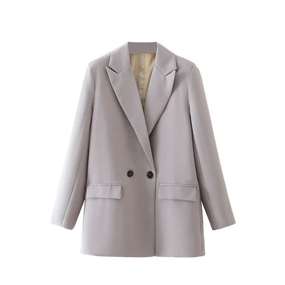 Blazer Woman Black Beige Khaki Blue Green Gray Women coat Fashion Office Wear Women's Blazers Jacket Outerwears 2025