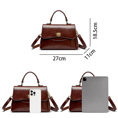 High Quality Soft Leather Single Shoulder Luxury Designer Square Bags for Women