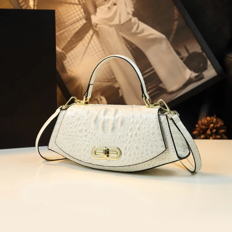 Luxury Designer New High Quality Saddle Leather Bag for Women's