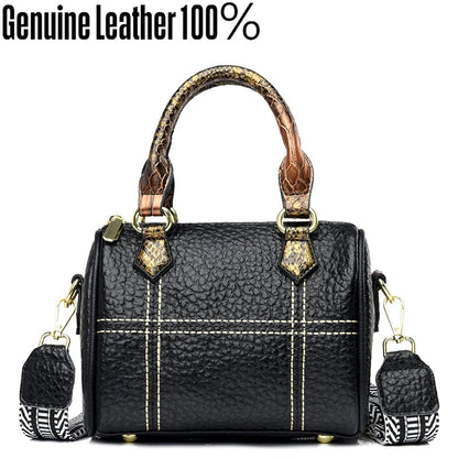 Authentic Cowhide  Famous Luxury Designer Women Handbag Large Capacity  Crossbody Bags