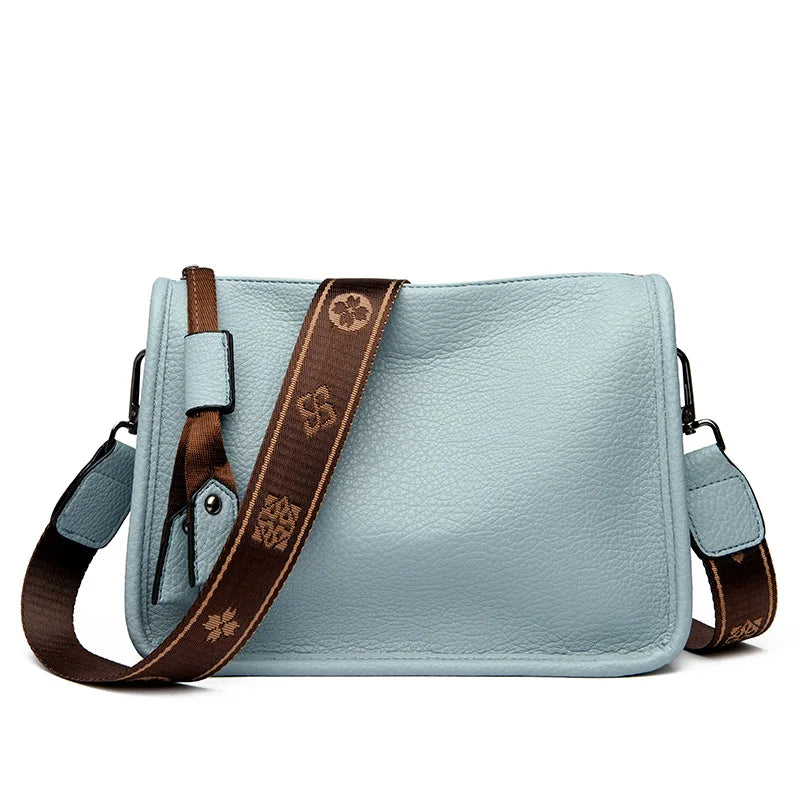 High Quality Genuine Leather  Luxury Soft Cowhide Ladies Shoulder Crossbody Bags