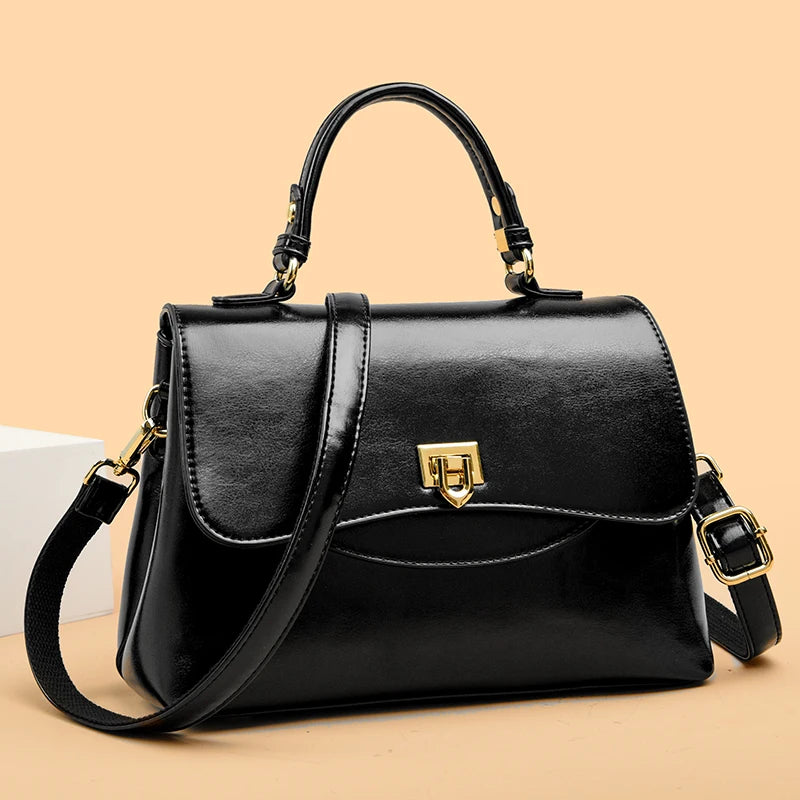 High Quality Soft Leather Single Shoulder Luxury Designer Square Bags for Women